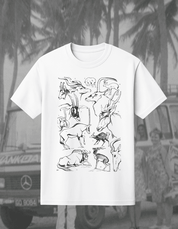 Antilope print t-shirt