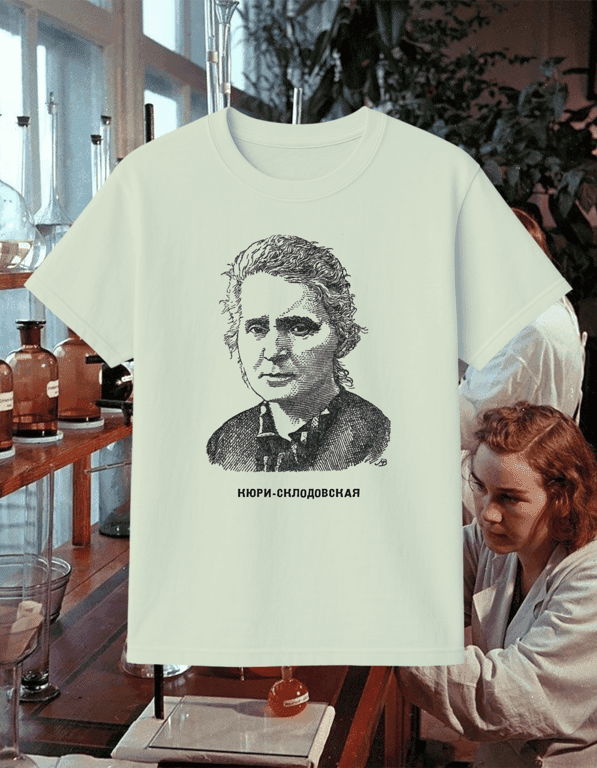 Curie print t-shirt