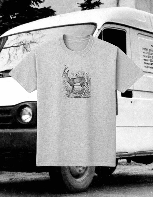 Gazelle print t-shirt