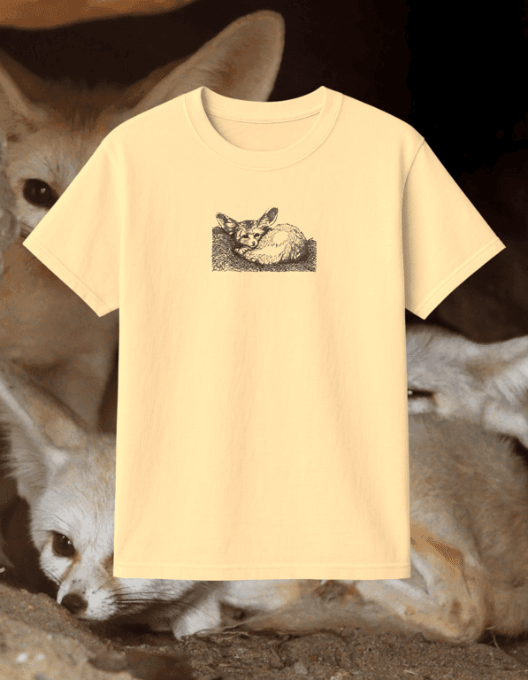 Fennec print t-shirt
