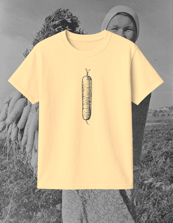 Carrot print t-shirt