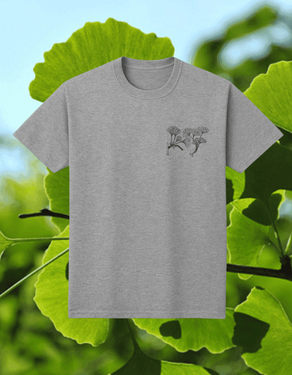 Ginkgo print t-shirt