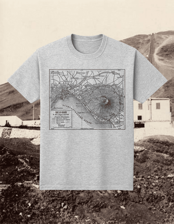 Vesuvio print t-shirt