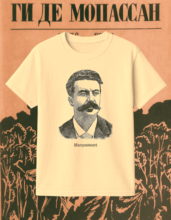 Maupassant print t-shirt