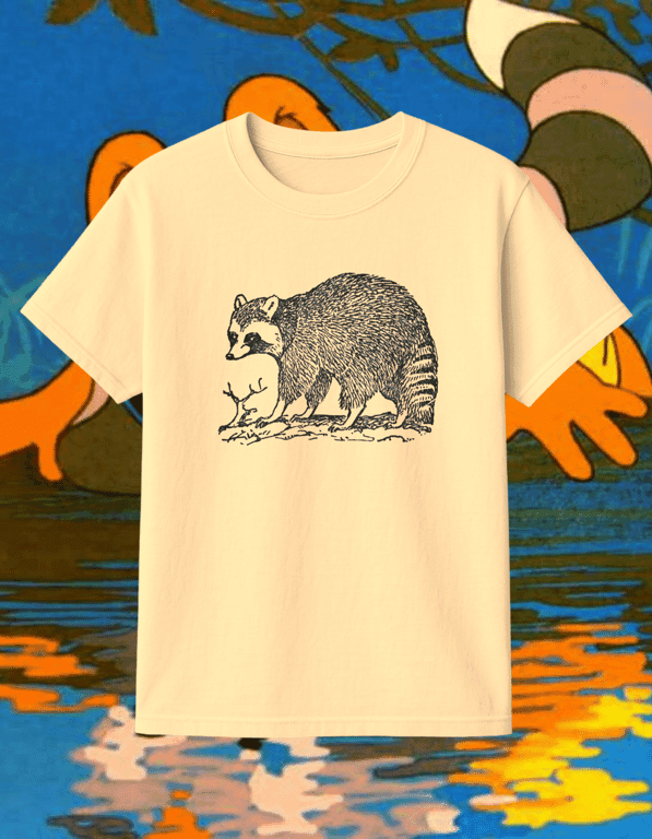 Racoon print t-shirt