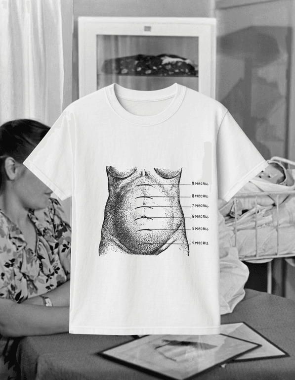 Beremennost print t-shirt