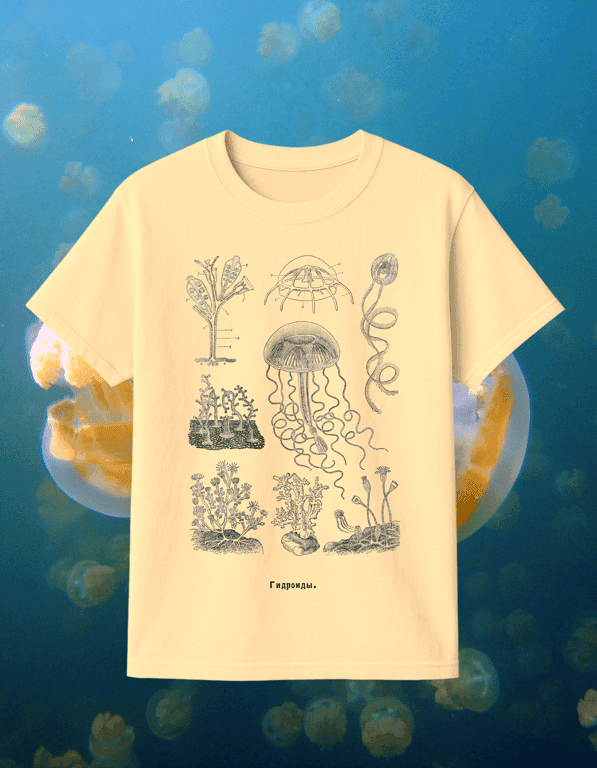 Hydroids print t-shirt