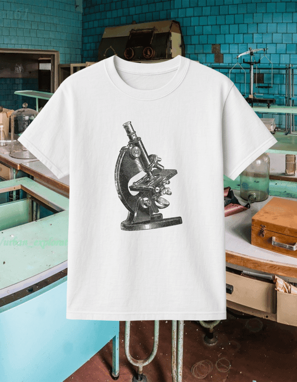 Microscope print t-shirt