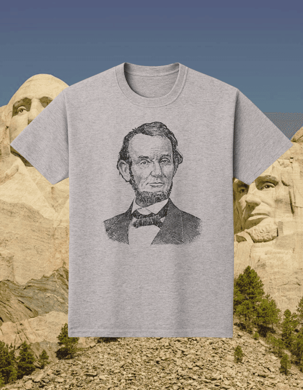 Lincoln print t-shirt
