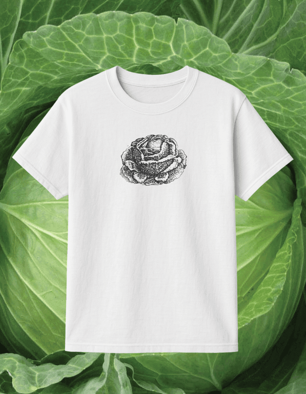Cabbage print t-shirt