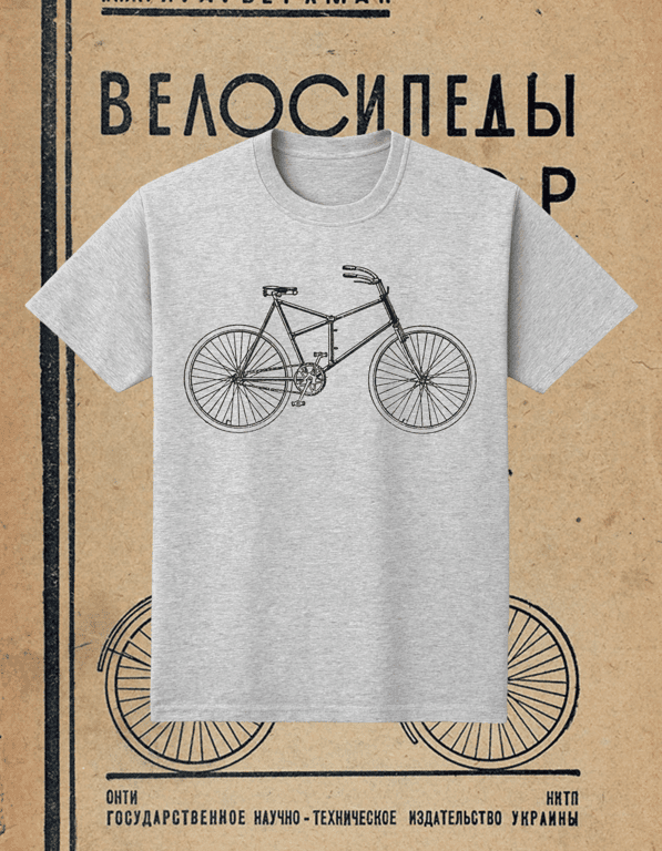 Velosiped print t-shirt