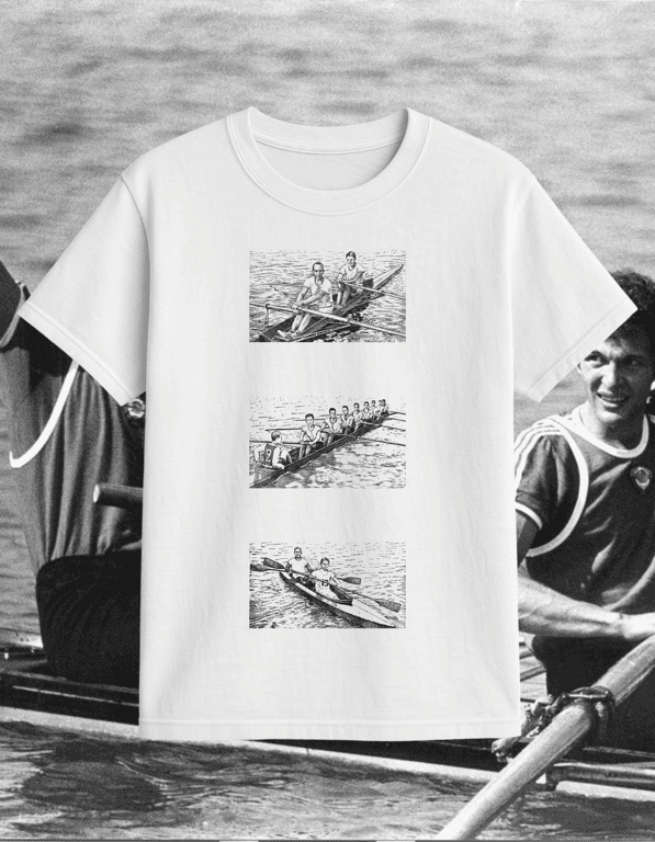 Rowing print t-shirt