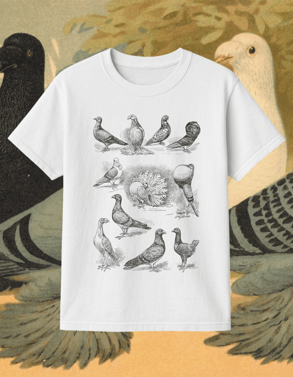 Pigeon print t-shirt
