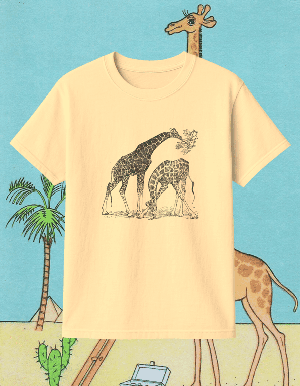 Giraffe print t-shirt