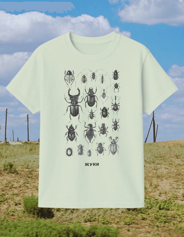 Beetles print t-shirt