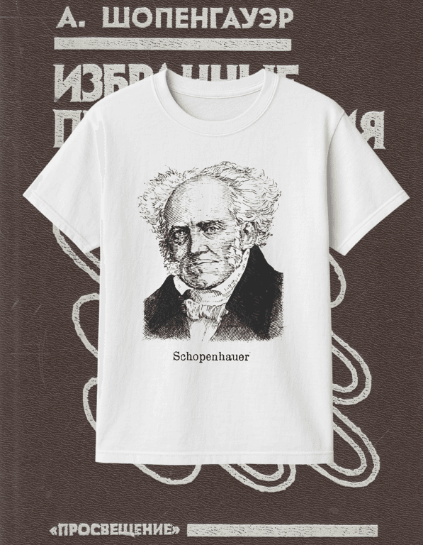 Schopenhauer print t-shirt