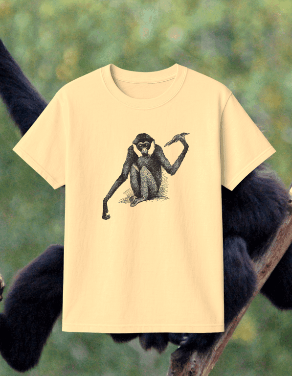 Gibbon print t-shirt