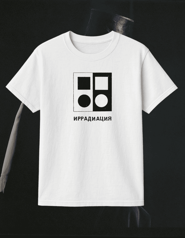 Irradiation print t-shirt