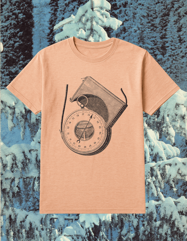 Barometer print t-shirt