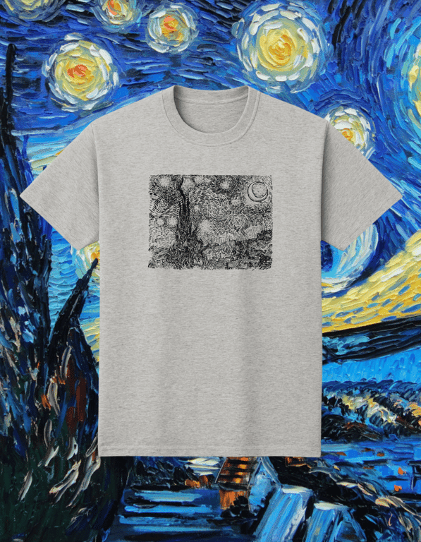 Vangogh print t-shirt