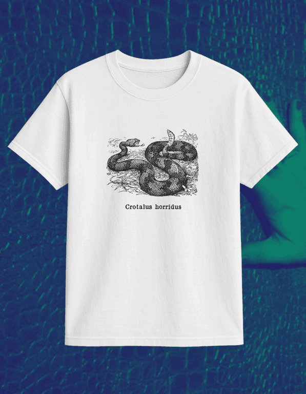 Crotalus Horridus print t-shirt