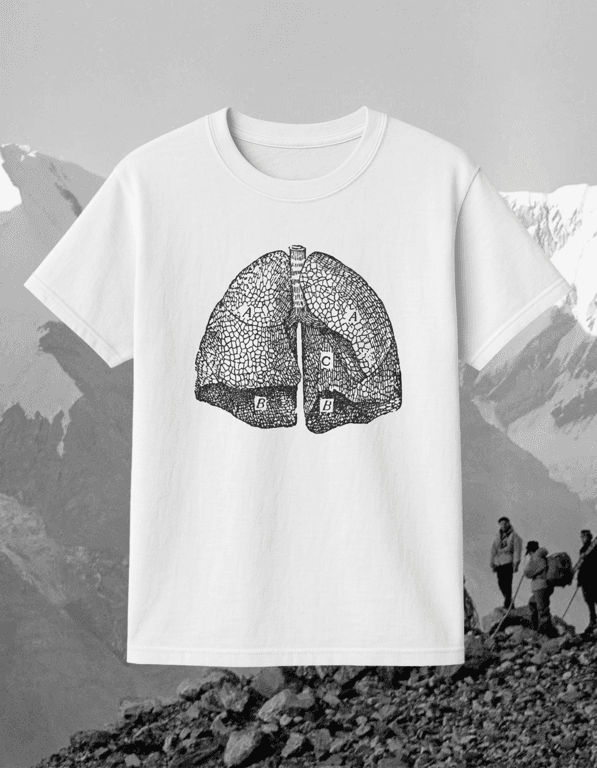 Lungs print t-shirt